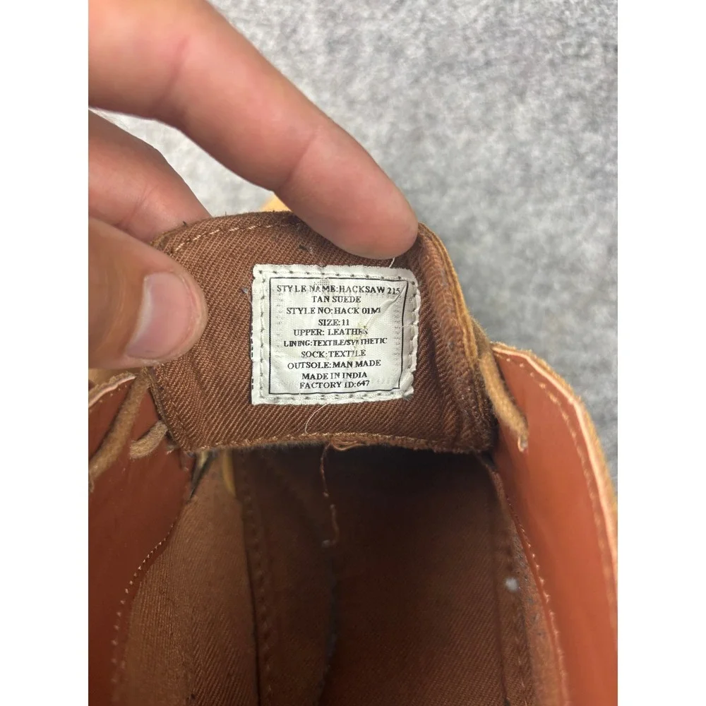 Steve Madden Hacksaw 215 Chukka Boots Mens 11 Tan Suede Lace Up Ankle Boots
